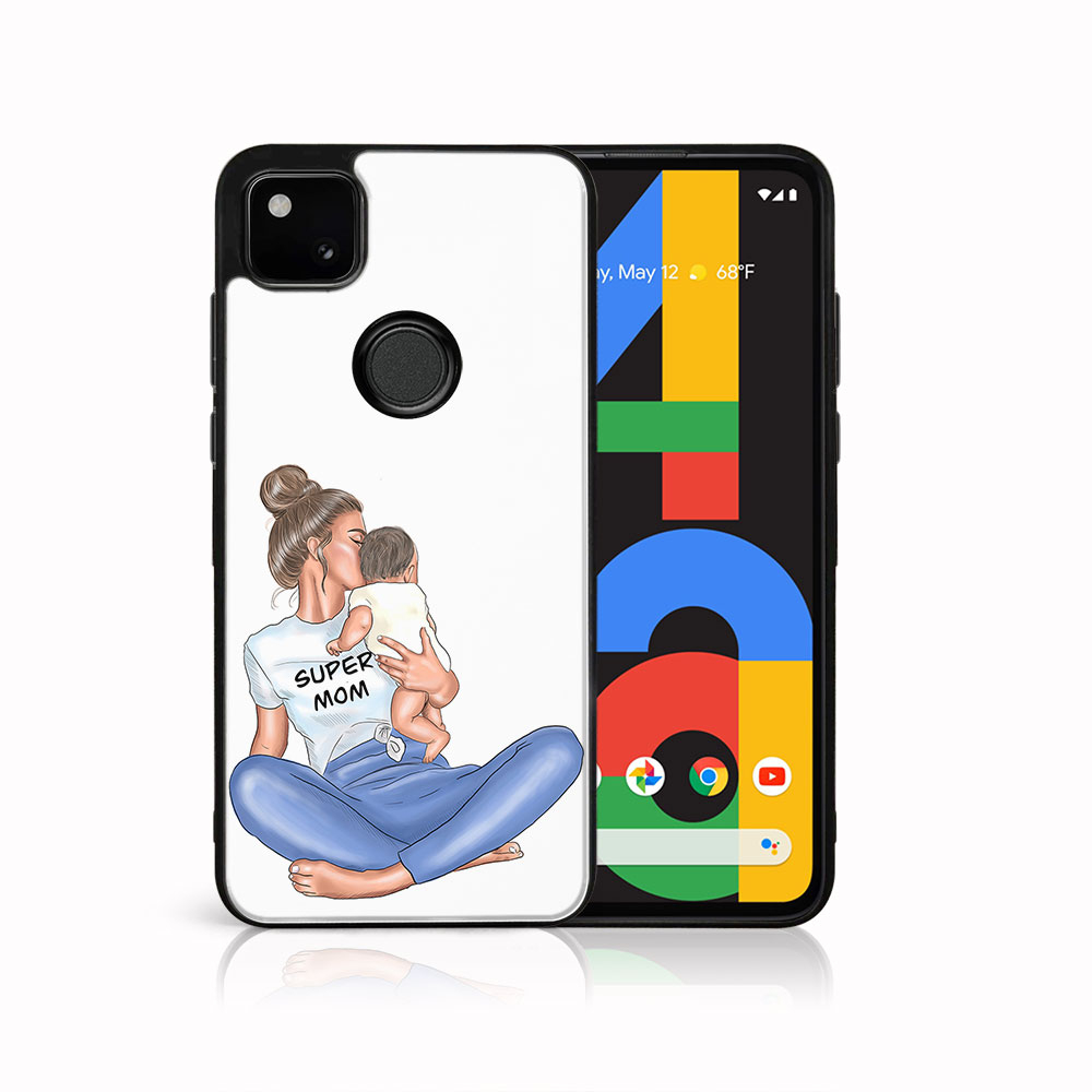 PROTEMIO 43553 MY ART Silikonový obal Google Pixel 4a SUPERMOM (112)