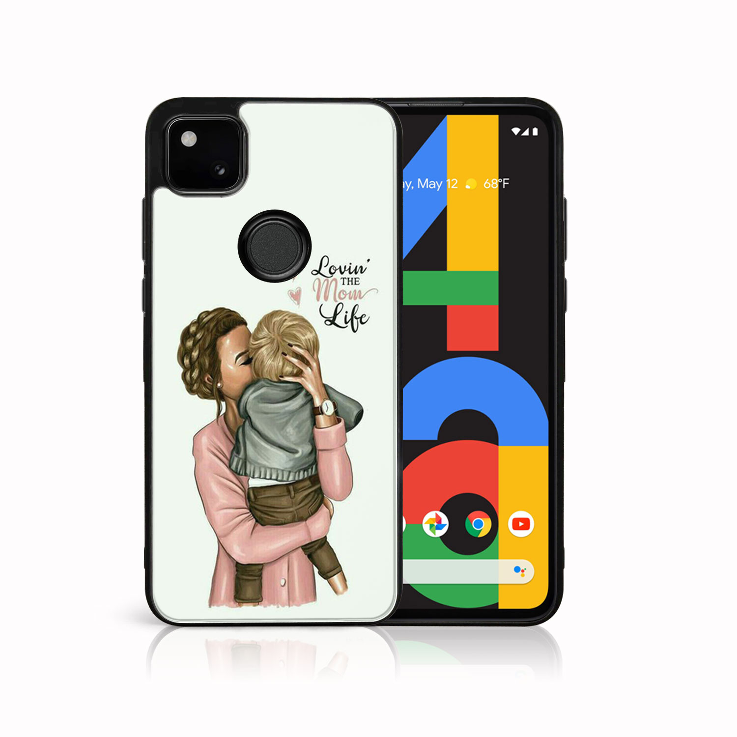 PROTEMIO 38971 MY ART Silikonový kryt Google Pixel 4a MOM LIFE (118)