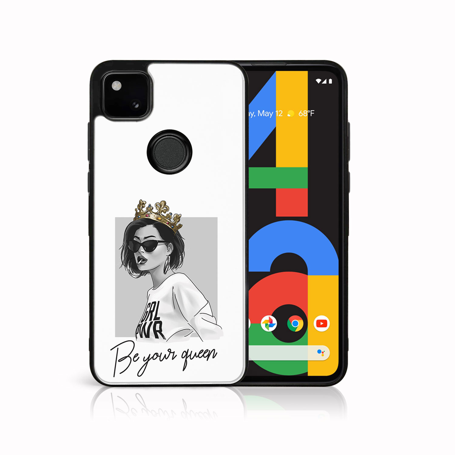 PROTEMIO 39004 MY ART Silikonový kryt Google Pixel 4a QUEEN (139)