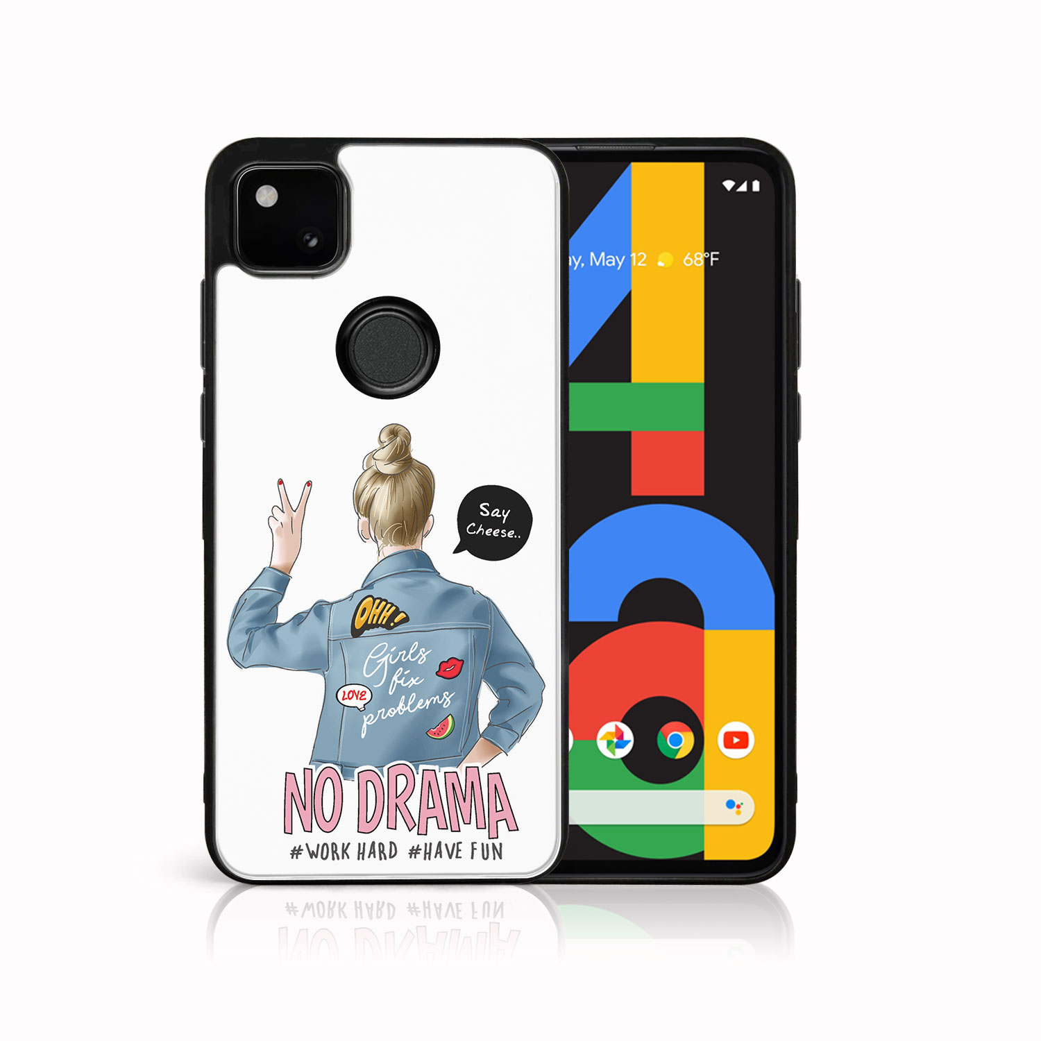 PROTEMIO 39005 MY ART Silikonový kryt Google Pixel 4a NO DRAMA (138)