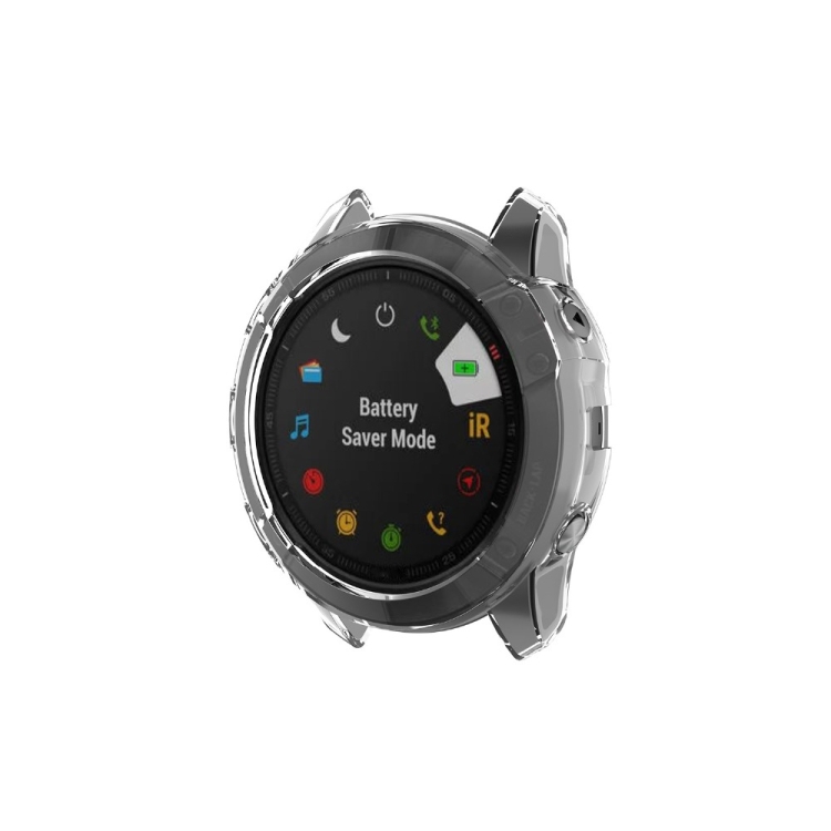 TPU HALF COVER Kryt Pro Garmin Fenix 6X/6X Pro Průhledný