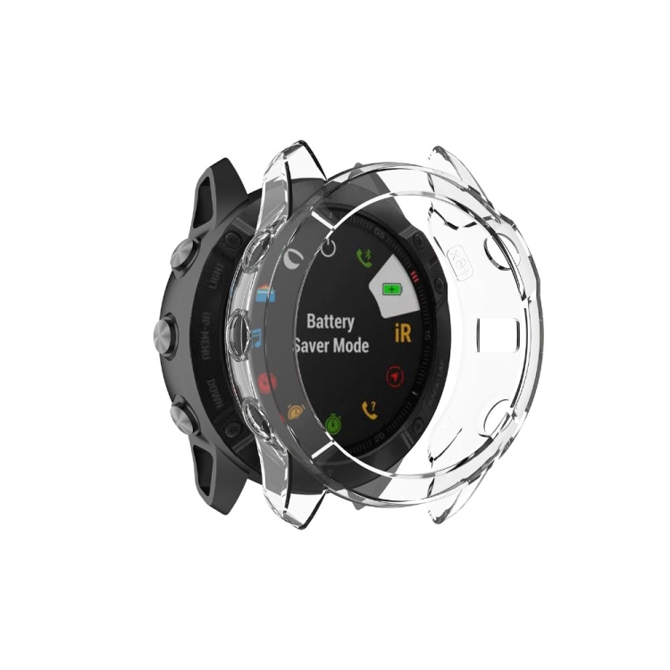 TPU HALF COVER Kryt Pro Garmin Fenix 6X/6X Pro Průhledný