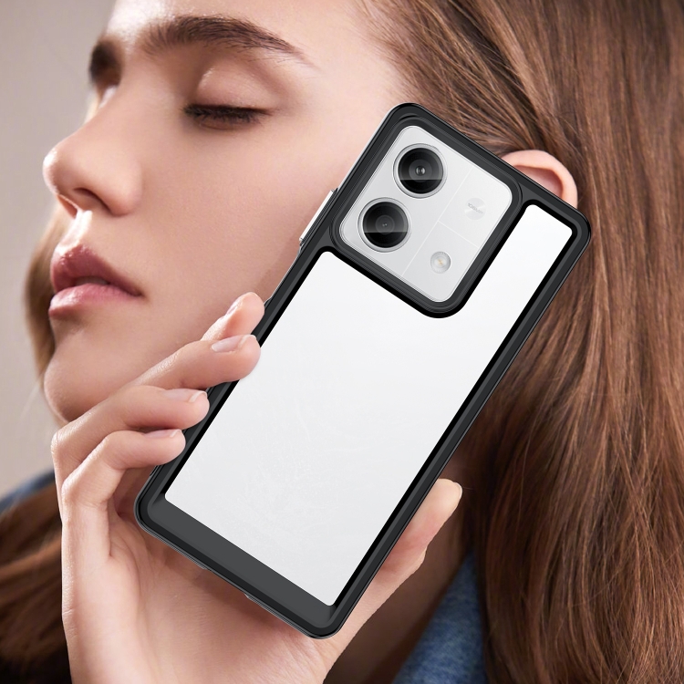 CRYSTAL Ochranný Kryt Pro Xiaomi Redmi Note 13 5G černý