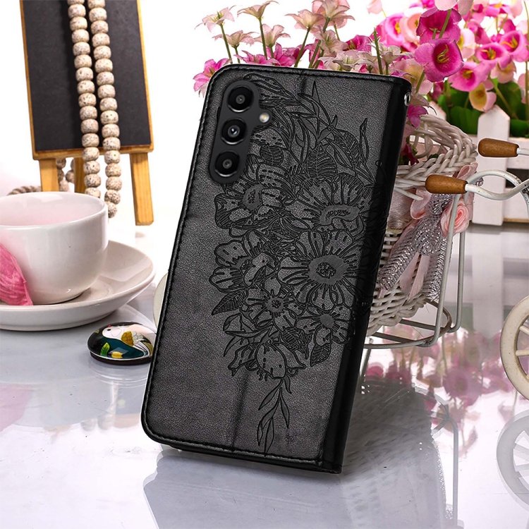 ART BUTTERFLY Peňaženkový Obal Pre Samsung Galaxy A15 / A15 5G čierny