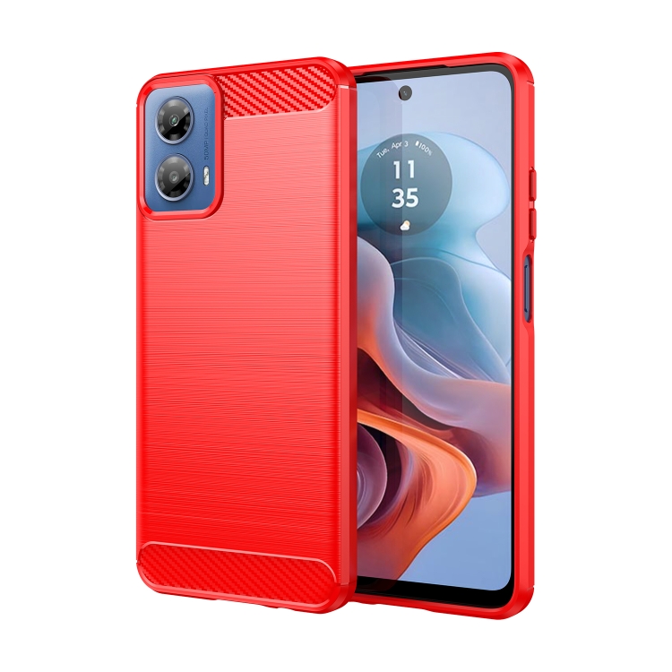 FLEXI TPU Ochranný Kryt Motorola Moto G34 5G červený