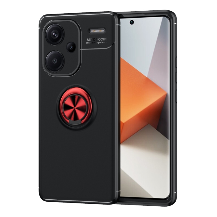 HOLDER Silikonový Kryt S Držákem Xiaomi Redmi Note 13 Pro+ 5G černo-červený