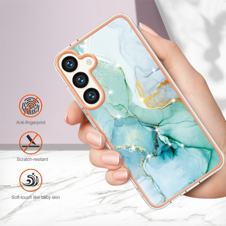 IMD MARBLE Ochranný Kryt Pro Samsung Galaxy S24 Plus 5G GREEN