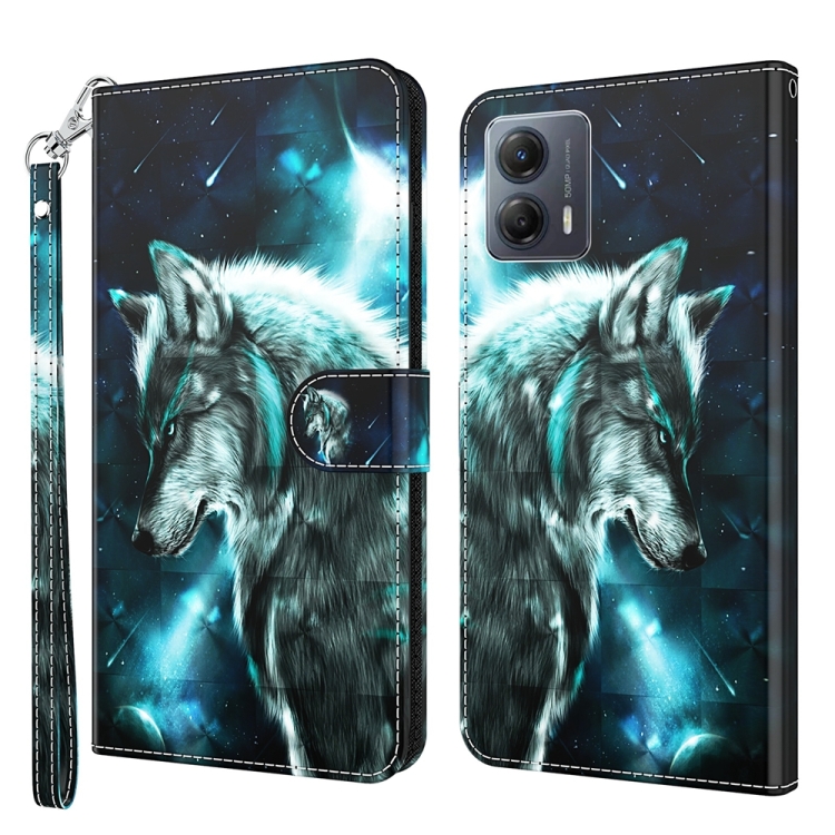 ART Peněženkový Kryt Pro Motorola Moto G54 5G / G54 5G Power Edition WOLF