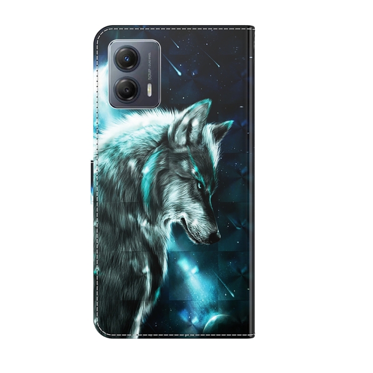 ART Peněženkový Kryt Pro Motorola Moto G54 5G / G54 5G Power Edition WOLF