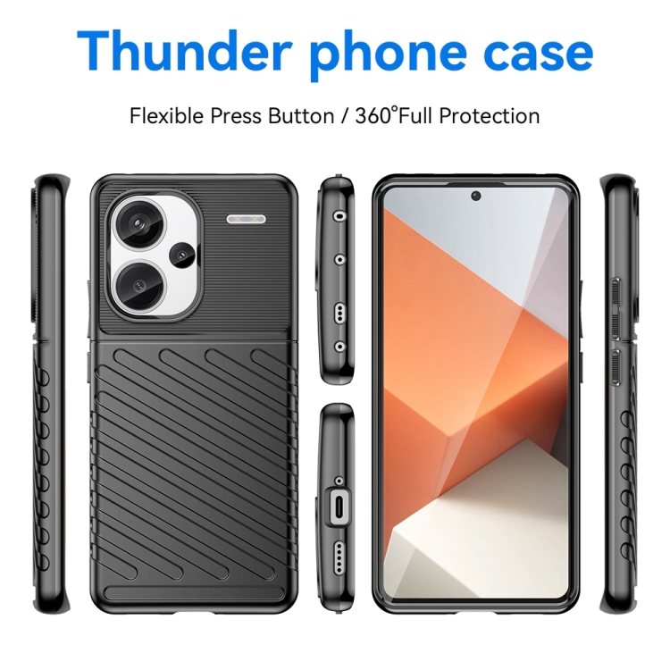 THUNDER Ochranný Obal Xiaomi Redmi Note 13 Pro+ 5G černý