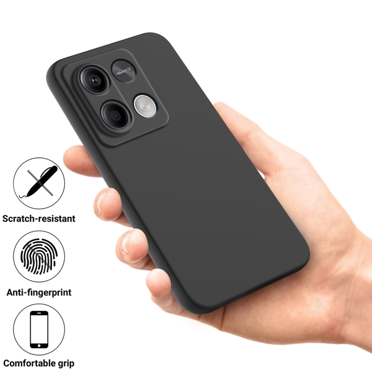 RUBBER Ochranný Kryt Pro Xiaomi Redmi Note 13 5G černý