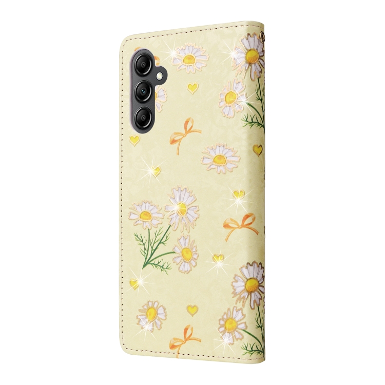 FLOWERY Peňaženkové Puzdro Pre Samsung Galaxy A15 / A15 5G DAISY