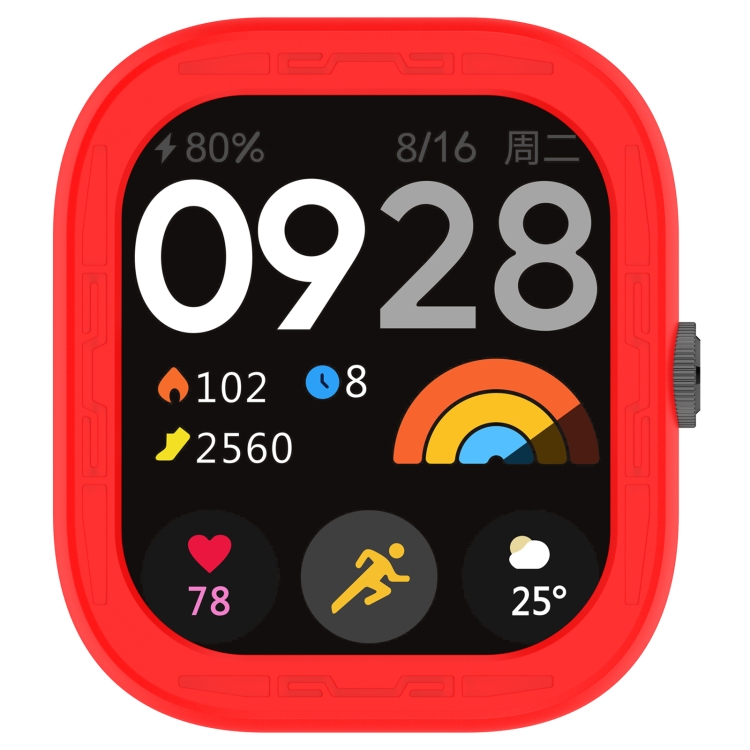 TPU HALF COVER Kryt Pro Redmi Watch 4 červený