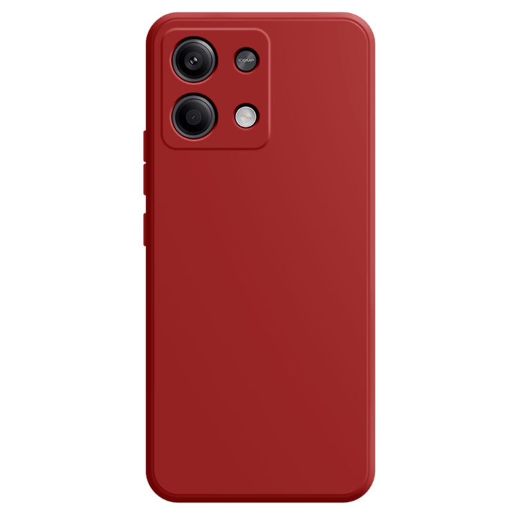 RUBBER Ochranný Kryt Pro Xiaomi Redmi Note 13 5G Tmavě červený