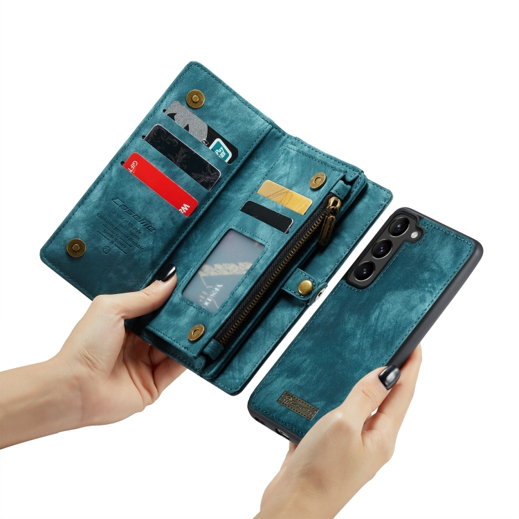 WALLET Ochranný Kryt S Peněženkou 2v1 Pro Samsung Galaxy S24 5G Modrý