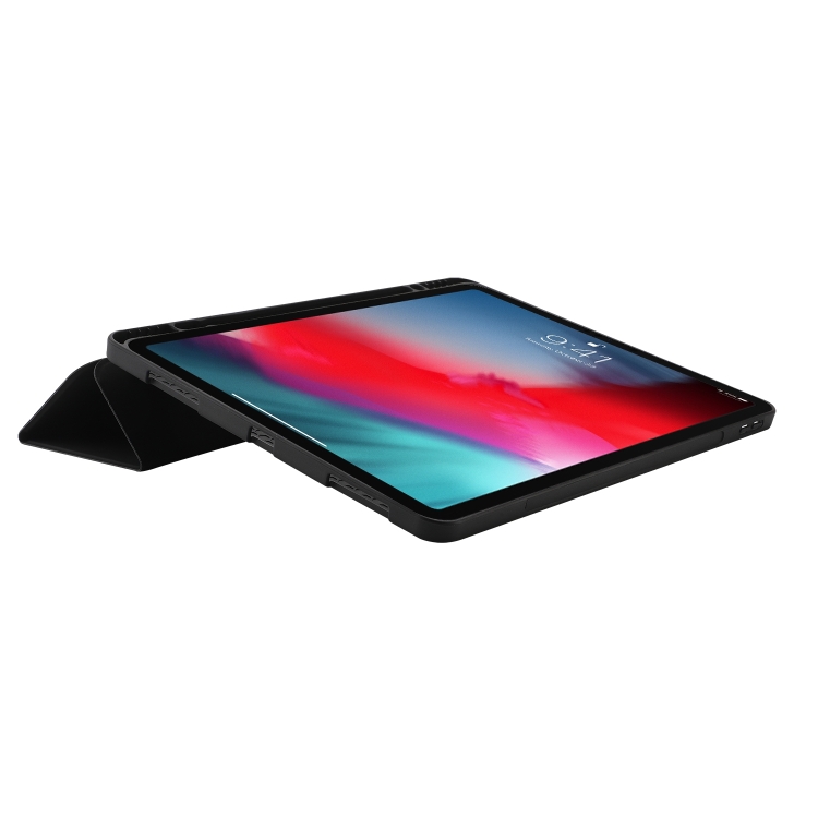 LEATHER Zaklápěcí Kryt Pro Apple IPad Pro 11 2024 černý