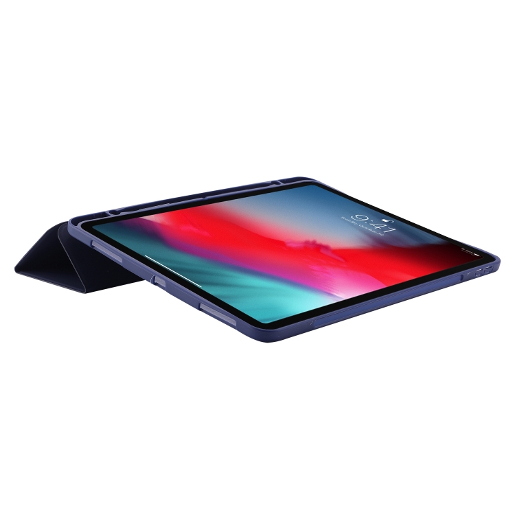 LEATHER Zaklápěcí Kryt Pro Apple IPad Pro 13 2024 Tmavomodrý