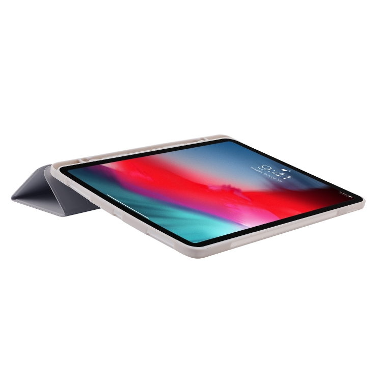 LEATHER Zaklápěcí Kryt Pro Apple IPad Pro 13 2024 šedý