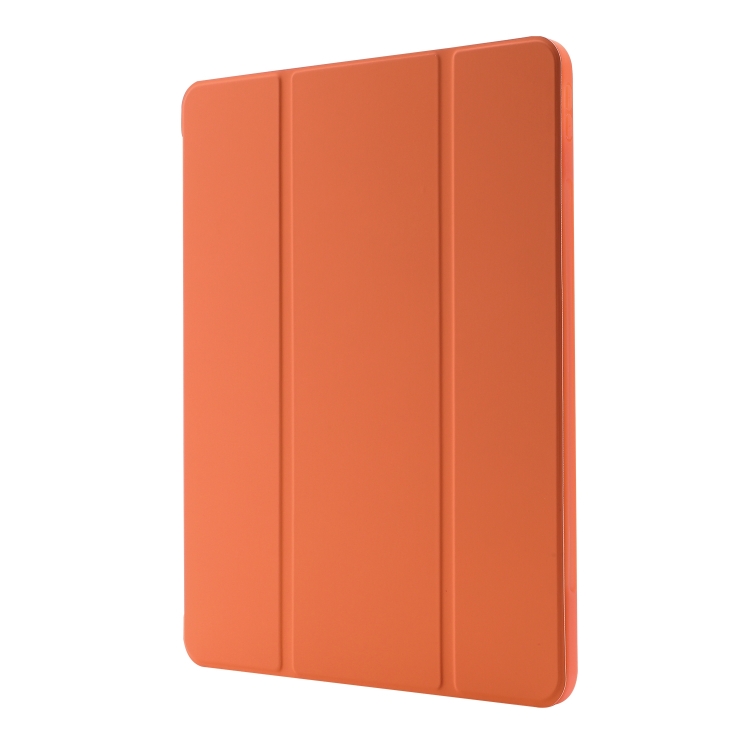 LEATHER Zaklápěcí Kryt Pro Apple IPad Air 11 2024 Oranžový