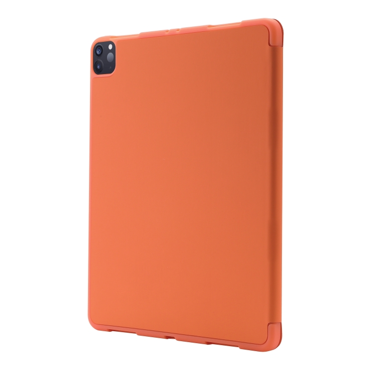 LEATHER Zaklápěcí Kryt Pro Apple IPad Air 11 2024 Oranžový