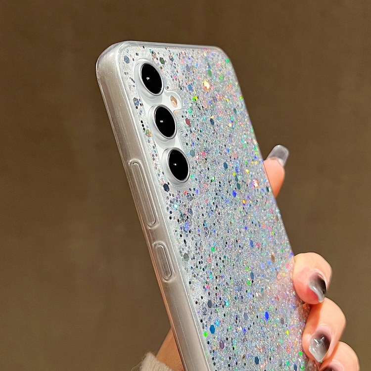 GLITTER Ochranný Obal Samsung Galaxy A55 5G červený