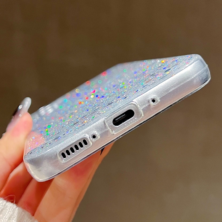 GLITTER Ochranný Obal Samsung Galaxy A55 5G červený