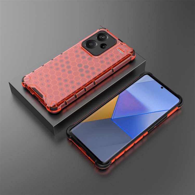 HONEYCOMB Ochranný Kryt Xiaomi Redmi Note 13 Pro+ 5G červený