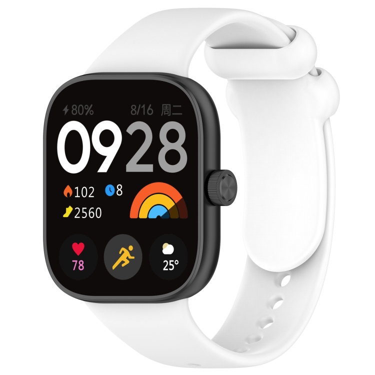 SILICONE Vyměnitelný řemínek Pro Redmi Watch 4 Bílý