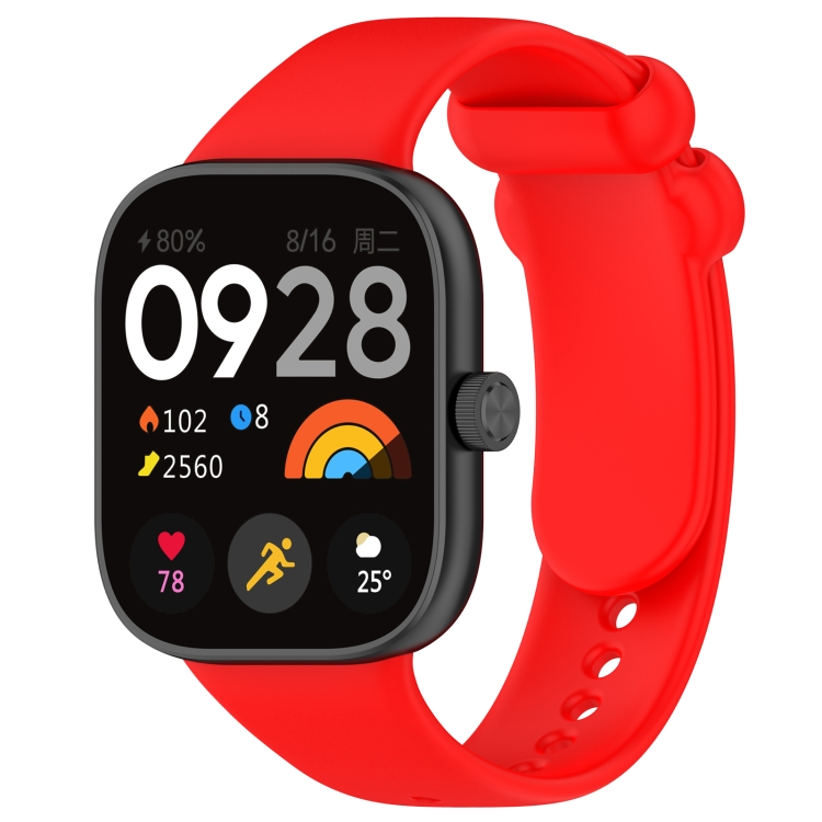 SILICONE Vyměnitelný řemínek Pro Redmi Watch 4 červený