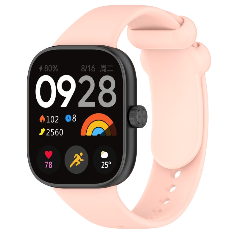 SILICONE Vyměnitelný řemínek Pro Redmi Watch 4 Růžový