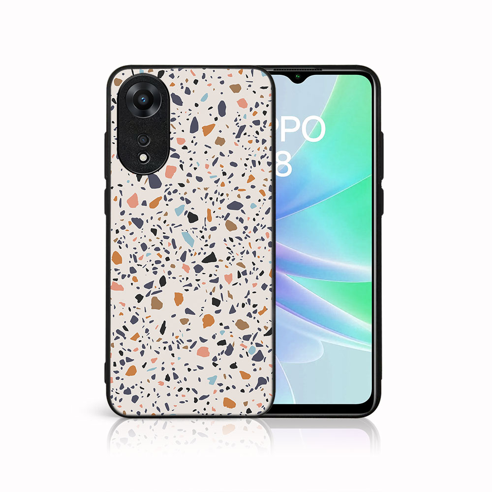 MY ART Ochranný Kryt Pro Oppo A78 BEIGE TERRAZZO (162)