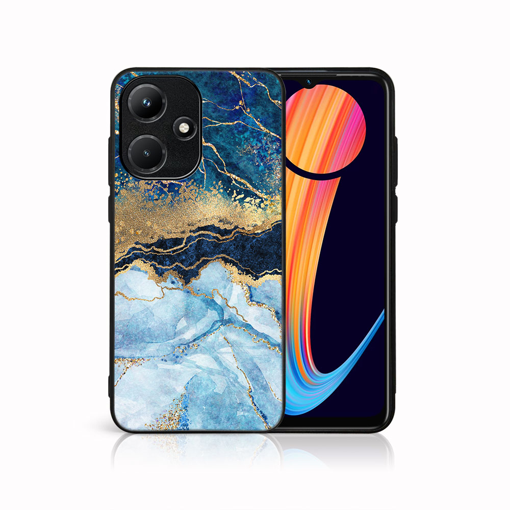 MY ART Ochranný Kryt Pro Infinix Hot 30i BLUE MARBLE (141)