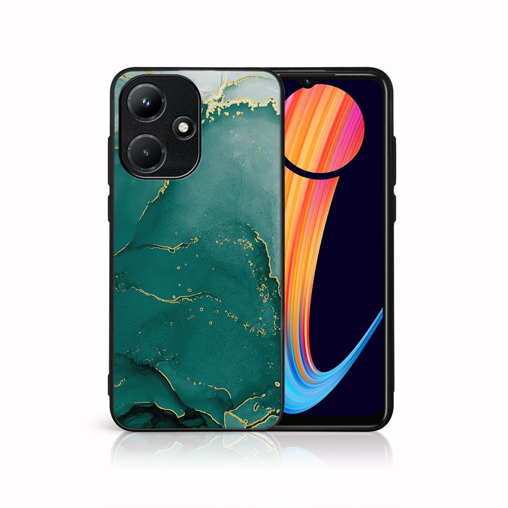 MY ART Ochranný Kryt Pro Infinix Hot 30i GREEN MARBLE (145)