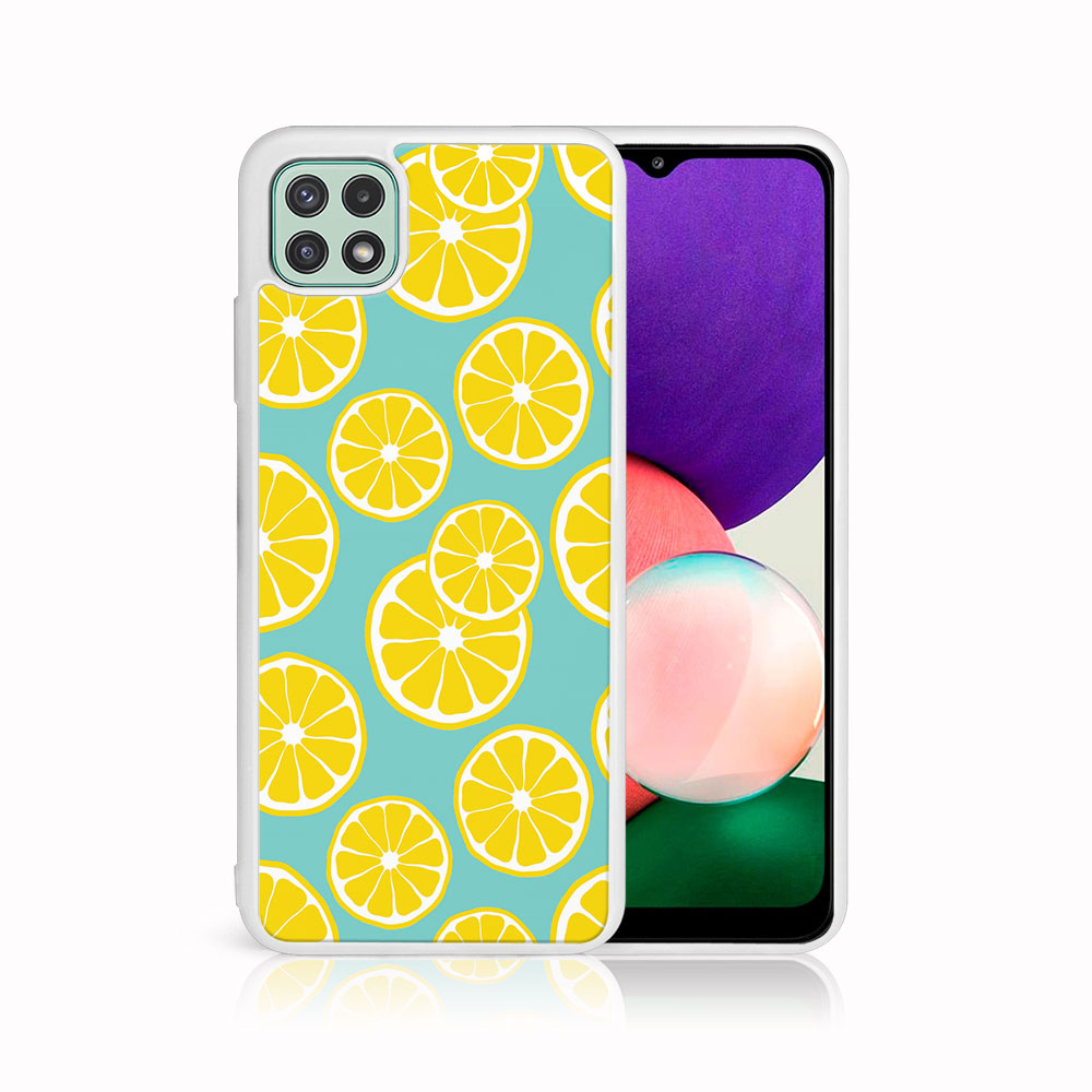 PROTEMIO 44183 MY ART Silikonový obal Samsung Galaxy A22 5G LEMON (121)