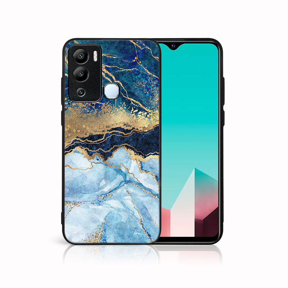 MY ART Ochranný Kryt Pro Infinix Hot 12i BLUE MARBLE (141)