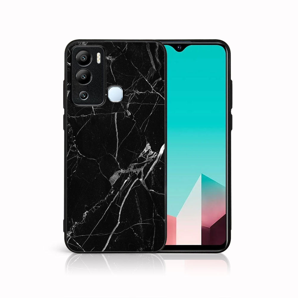 MY ART Ochranný Kryt Pro Infinix Hot 12i BLACK MARBLE (142)