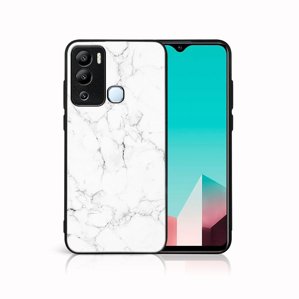 MY ART Ochranný Kryt Pro Infinix Hot 12i WHITE MARBLE (144)