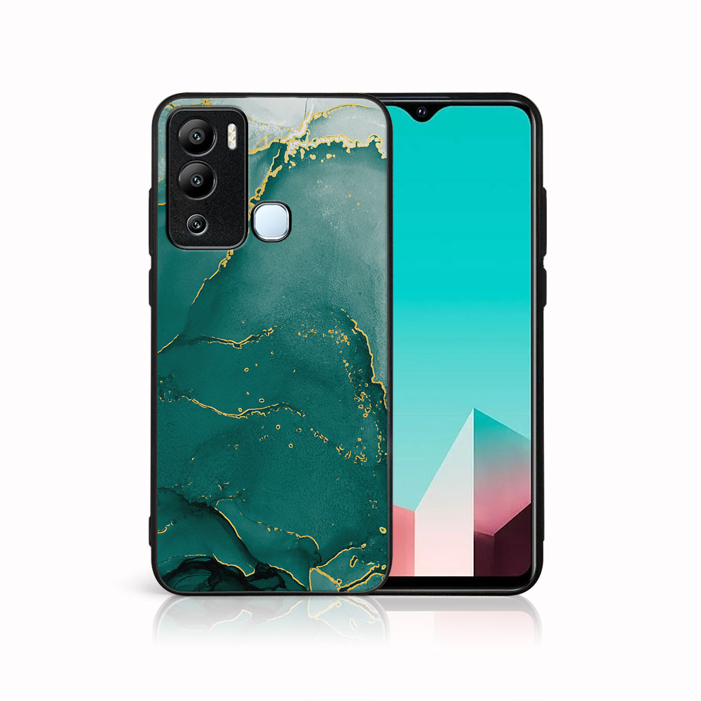 MY ART Ochranný Kryt Pro Infinix Hot 12i GREEN MARBLE (145)