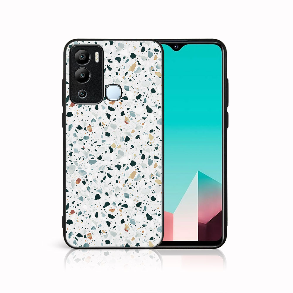 MY ART Ochranný Kryt Pro Infinix Hot 12i GREY TERRAZZO (163)