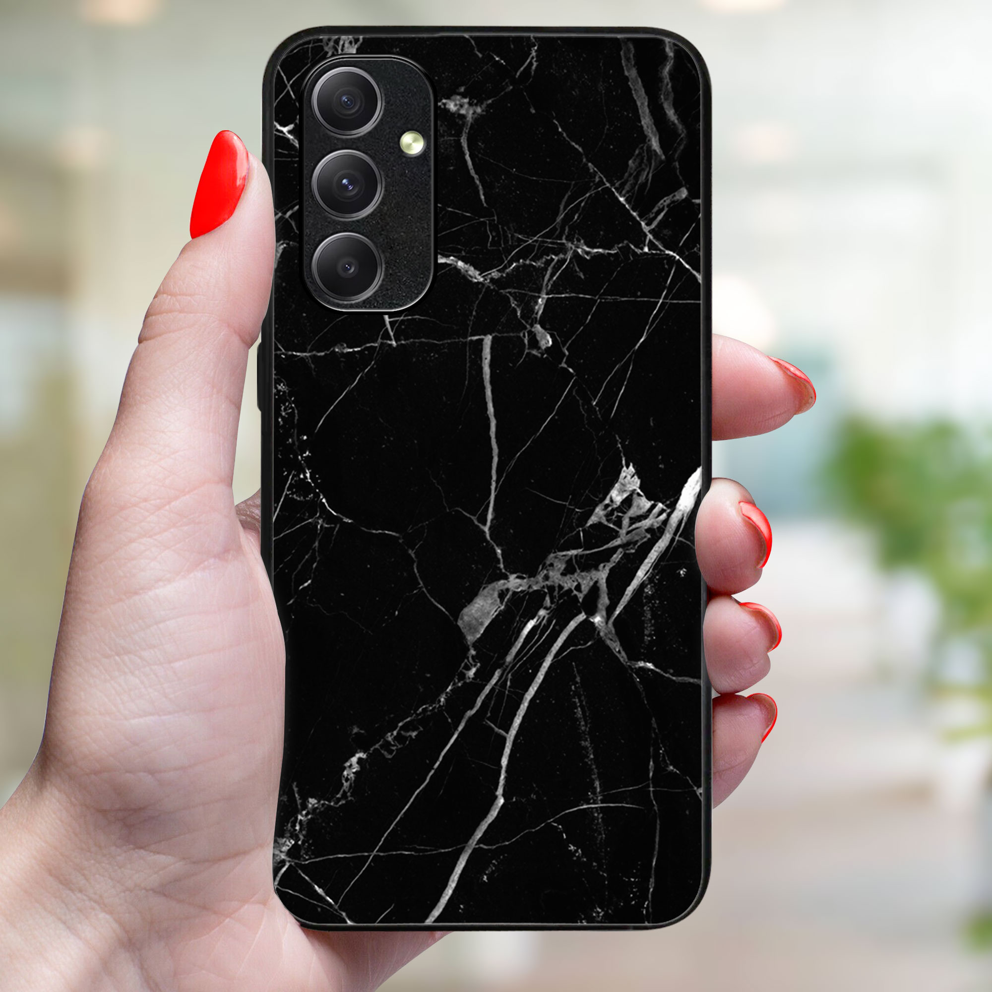 MY ART Ochranný Kryt Samsung Galaxy A54 5G BLACK MARBLE (142)