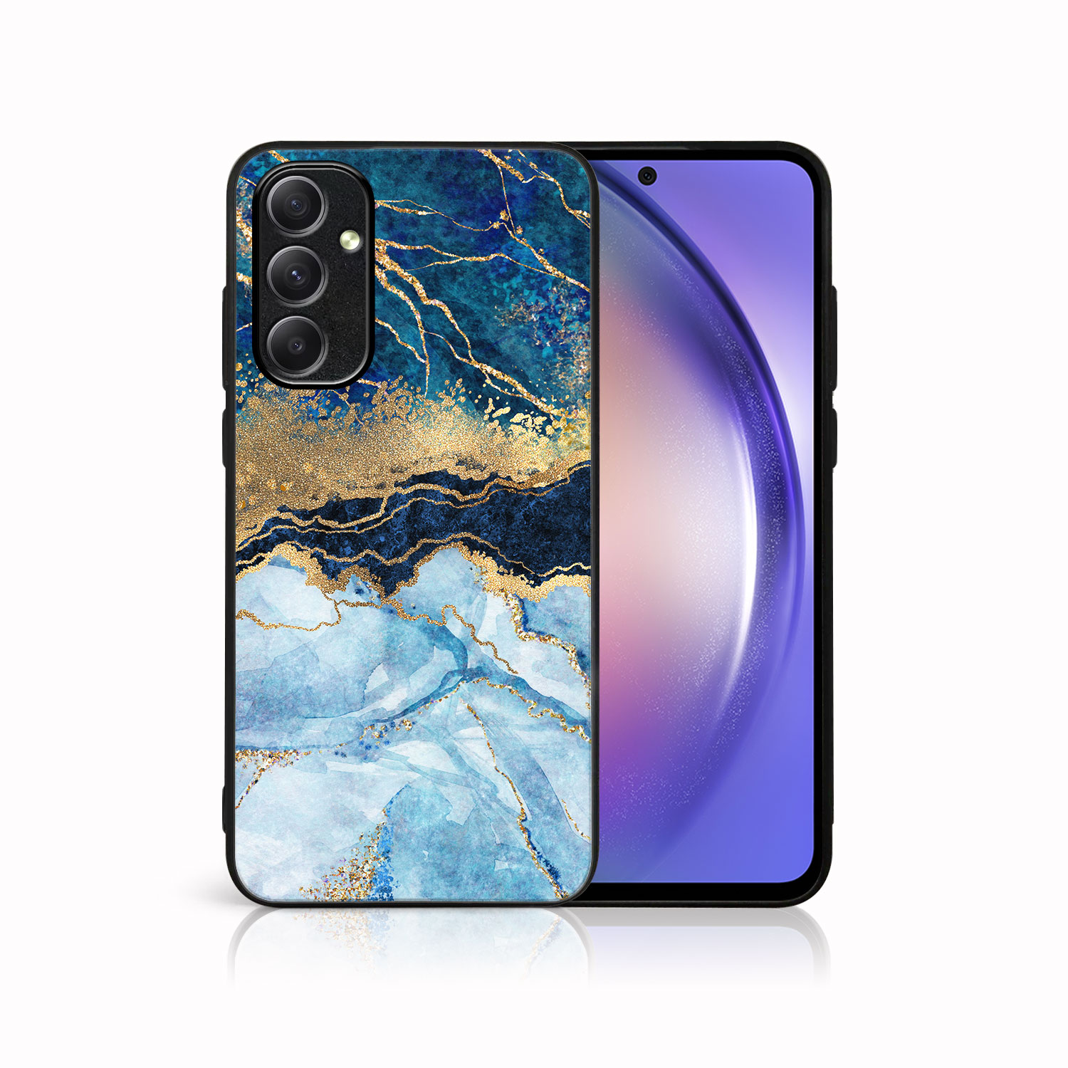 MY ART Ochranný Kryt Pre Samsung Galaxy A14 / A14 5G BLUE MARBLE (141)