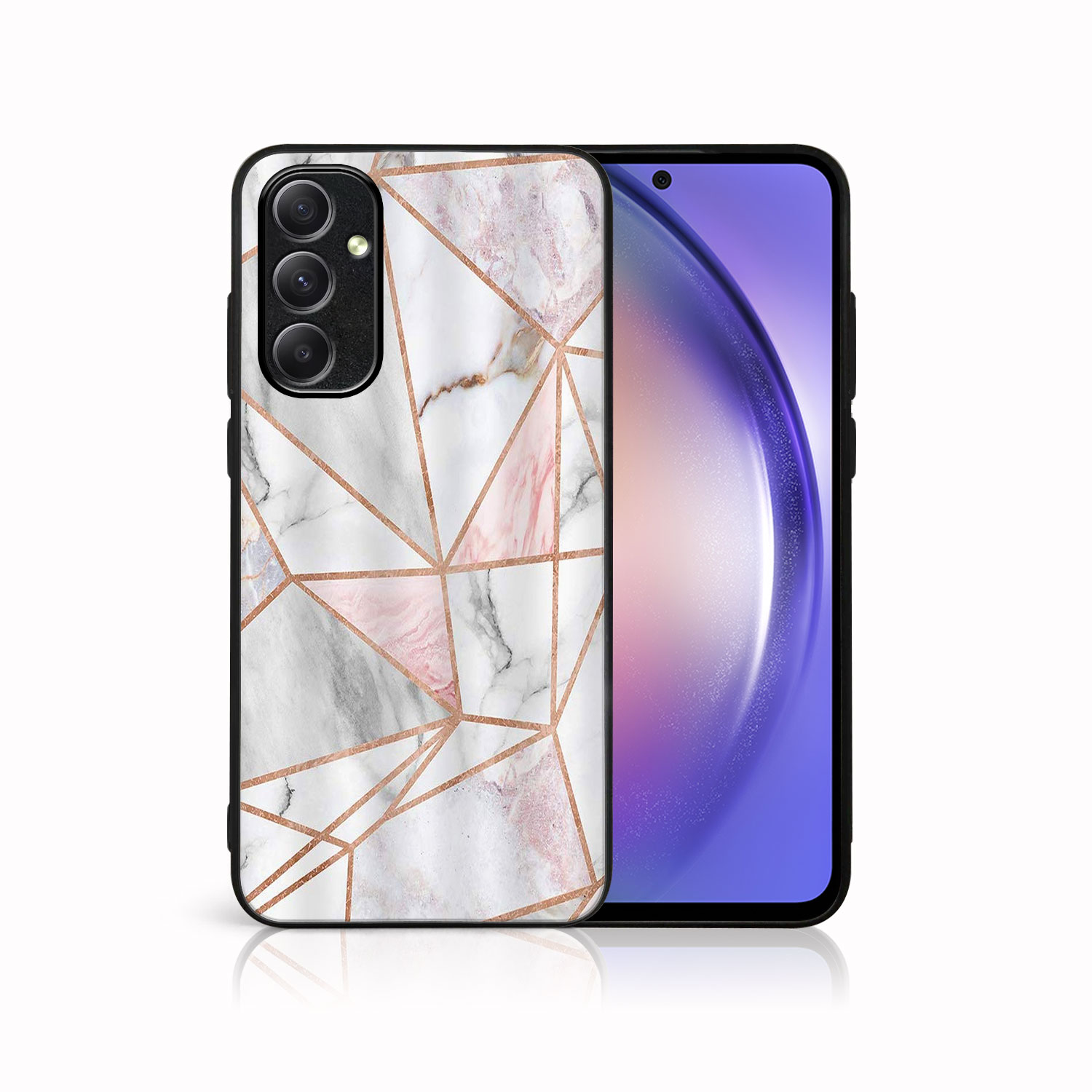 MY ART Ochranný Kryt Pre Samsung Galaxy A14 / A14 5G PINK MARBLE (143)