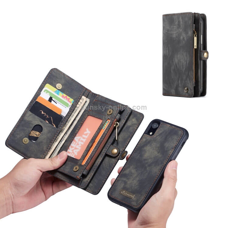 WALLET Obal S Peněženkou 2v1 Pro Apple IPhone XR černý