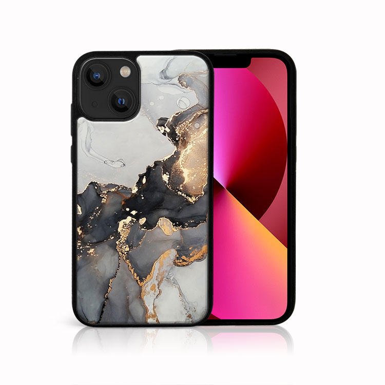 PROTEMIO 41223 MY ART Silikonový kryt Apple iPhone 13 GREY MARBLE (140)