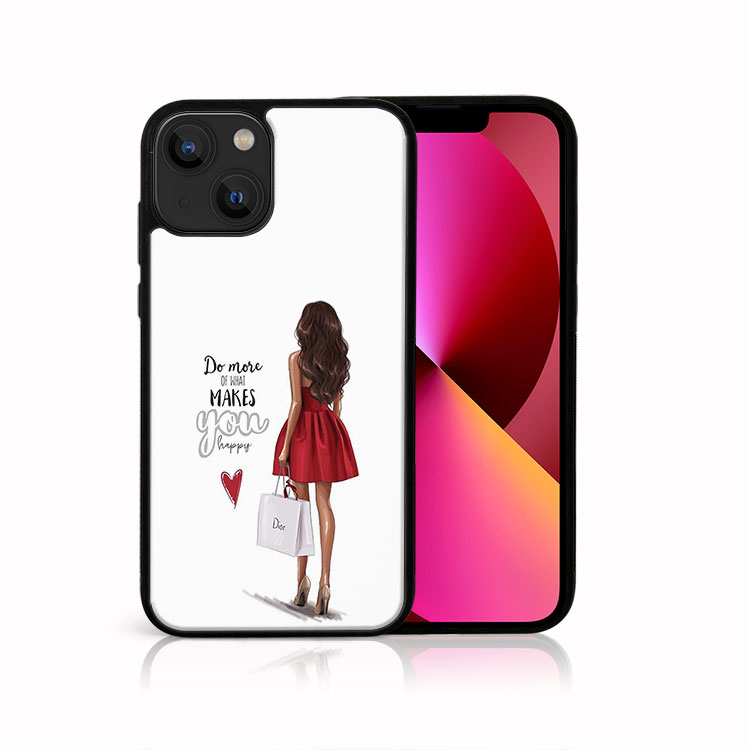 PROTEMIO 41175 MY ART Silikonový kryt Apple iPhone 13 mini RED DRESS (137)