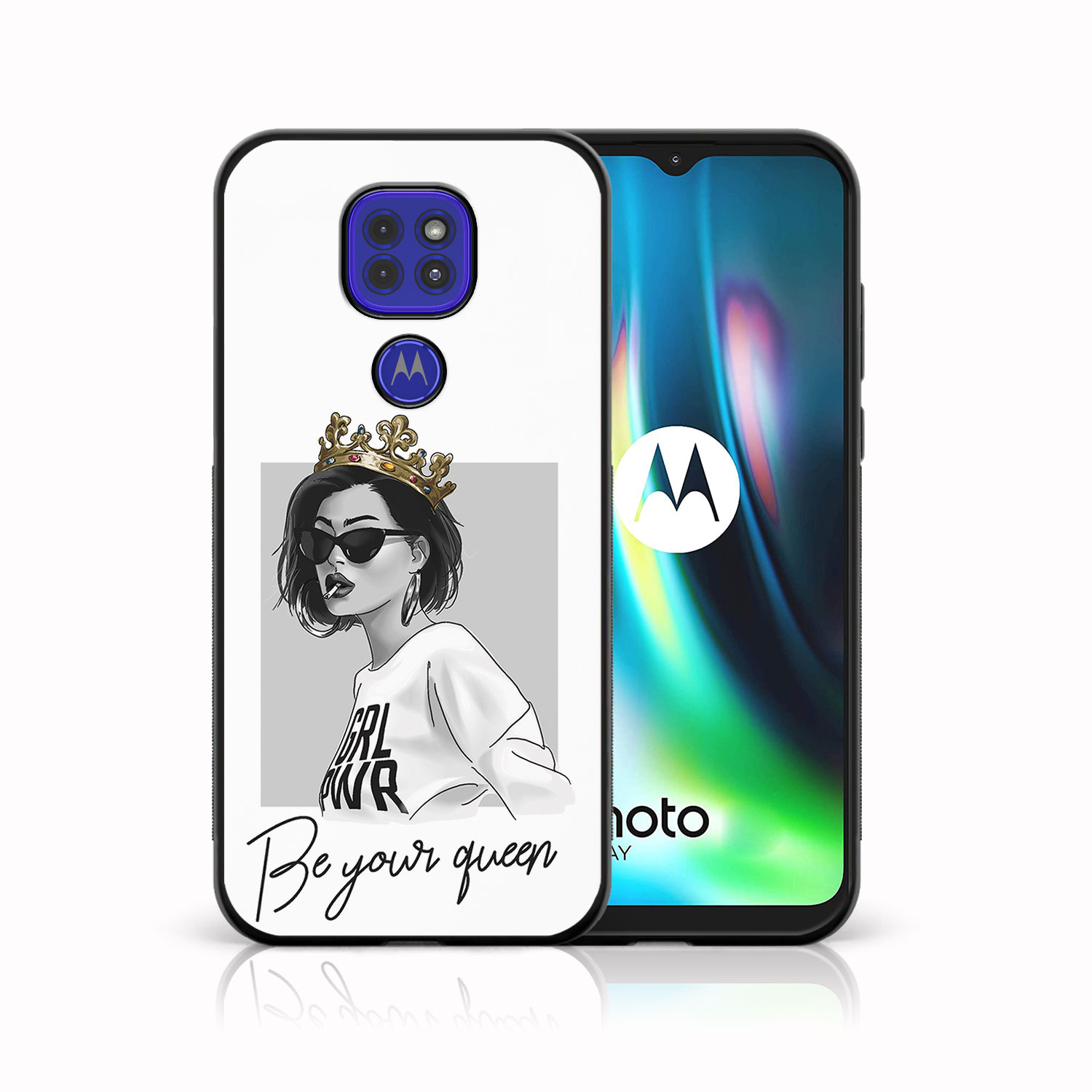 PROTEMIO 38875 MY ART Silikonový kryt Motorola Moto G9 Play / E7 Plus QUEEN (139)