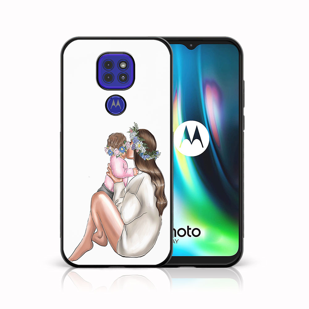 PROTEMIO 43790 MY ART Silikonový obal Motorola Moto G9 Play / E7 Plus BABY GIRL (111)