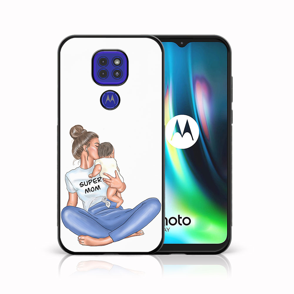 PROTEMIO 43789 MY ART Silikonový obal Motorola Moto G9 Play / E7 Plus SUPERMOM (112)