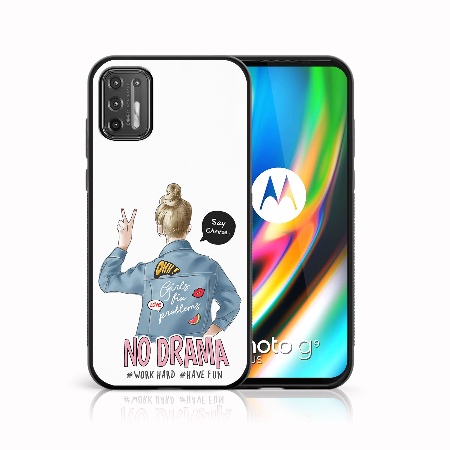 PROTEMIO 38911 MY ART Silikonový kryt Motorola Moto G9 Plus NO DRAMA (138)