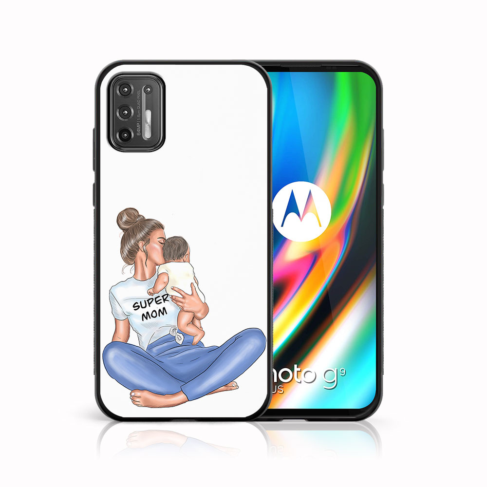 PROTEMIO 43950 MY ART Silikonový obal Motorola Moto G9 Plus SUPERMOM (112)